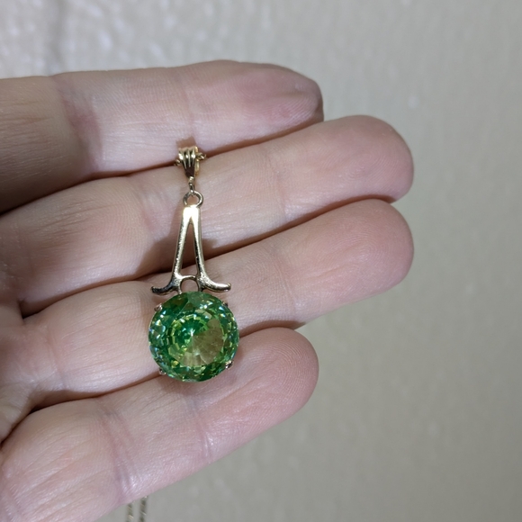 SOLD 14k Neon Spinel Pendant - Picture 9 of 9
